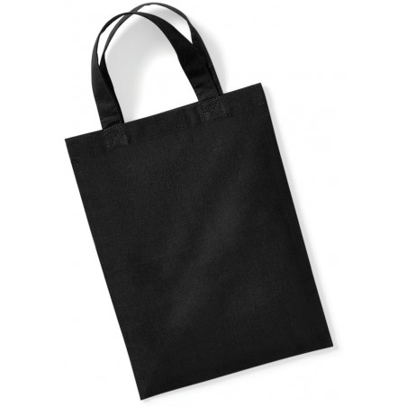 W103 - Cotton Party Bag  25*19 cm zwart